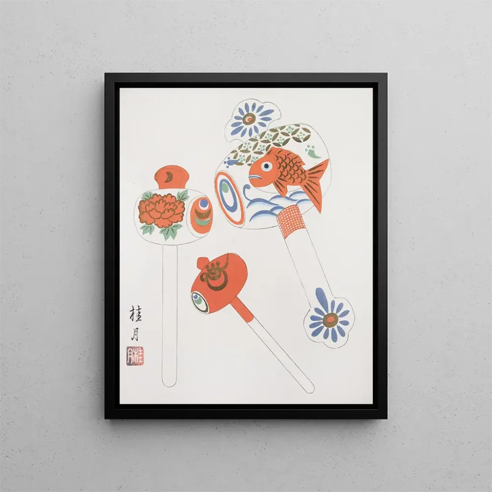 Japanisches Volkskunst-Gemälde Kydo gangu sh haru Pl03 - Yamashita Hakuba | Kunstdruck