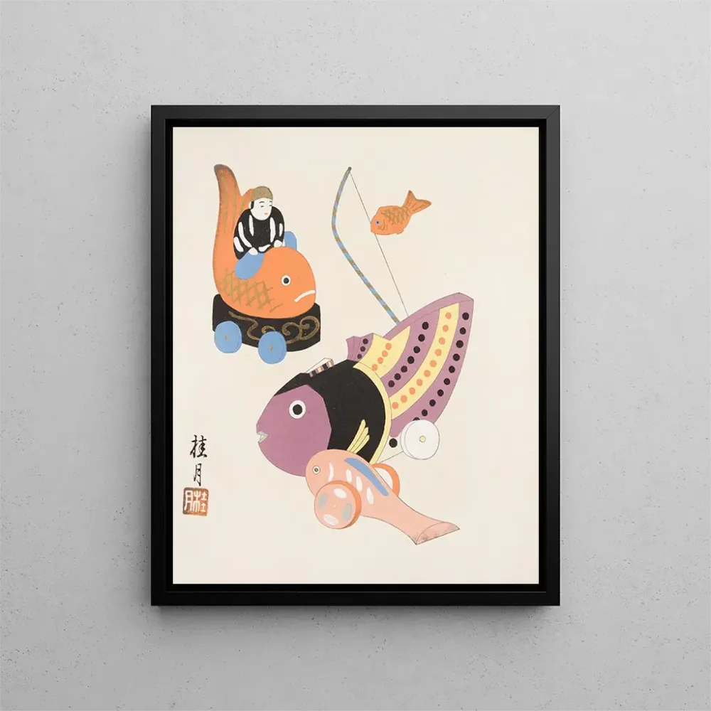 Japanisches Volkskunst-Gemälde Kydo gangu sh haru Pl08 - Yamashita Hakuba | Kunstdruck