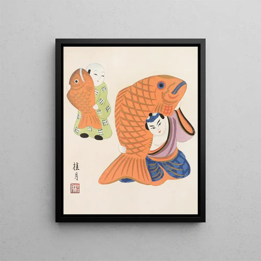 Japanisches Volkskunst-Gemälde Kydo gangu sh haru Pl10 - Yamashita Hakuba | Kunstdruck