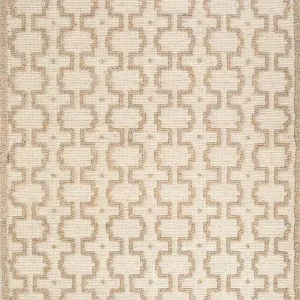 Juteteppich - 285 x 195 cm - hellbeige