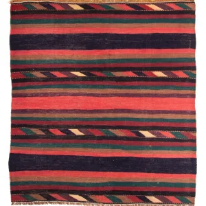 Kelim Teppich - Old 195 x 160 cm - mehrfarbig