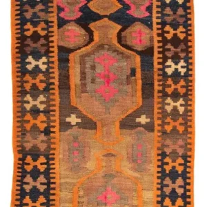 Kelim Teppich - Old 245 x 110 cm - mehrfarbig