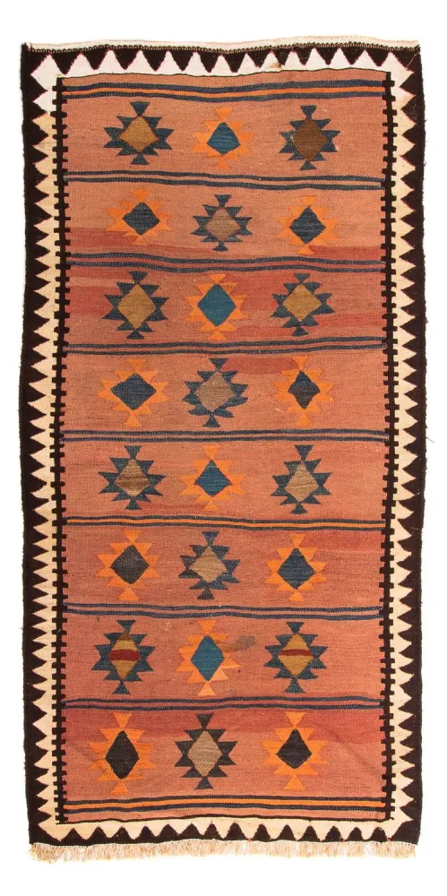Kelim Teppich - Old 260 x 140 cm - mehrfarbig
