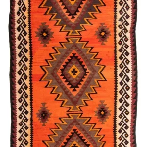 Kelim Teppich - Old 265 x 145 cm - mehrfarbig