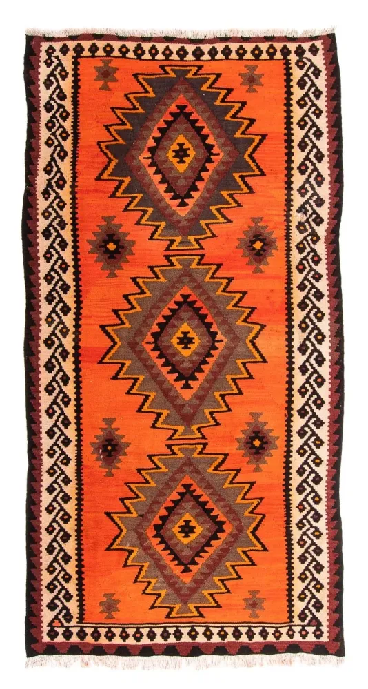 Kelim Teppich - Old 265 x 145 cm - mehrfarbig
