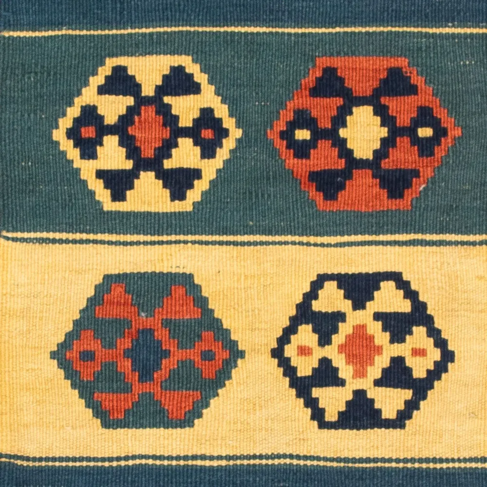 Kelim Teppich - Oriental 100 x 100 cm - mehrfarbig