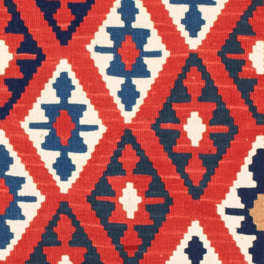 Kelim Teppich - Oriental 102 x 100 cm - blau