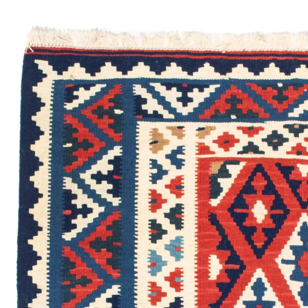 Kelim Teppich - Oriental 102 x 100 cm - blau
