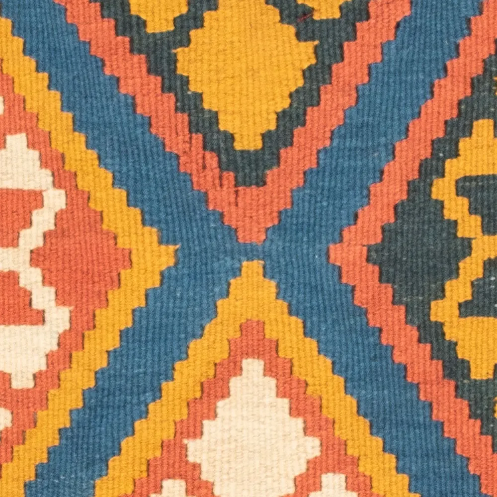 Kelim Teppich - Oriental 103 x 100 cm - blau