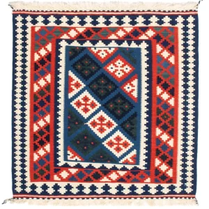 Kelim Teppich - Oriental 104 x 103 cm - mehrfarbig