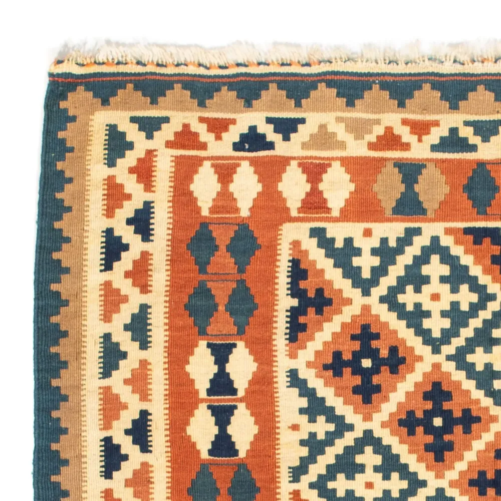 Kelim Teppich - Oriental 105 x 103 cm - orange