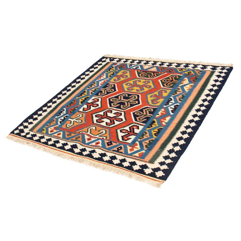Kelim Teppich - Oriental 105 x 103 cm - rot