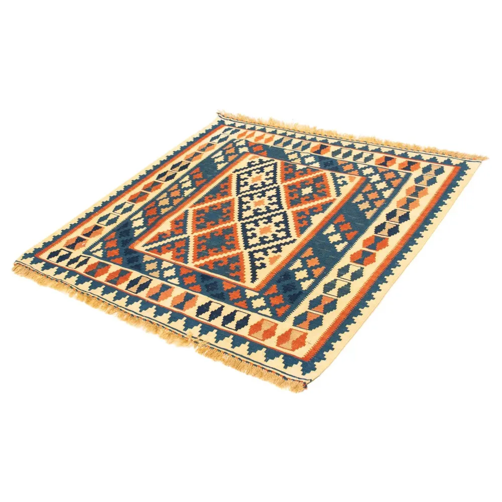 Kelim Teppich - Oriental 106 x 100 cm - mehrfarbig