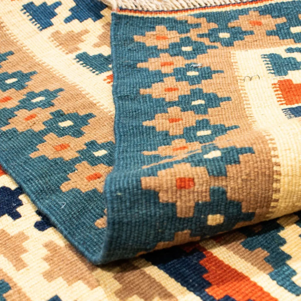 Kelim Teppich - Oriental 107 x 101 cm - beige