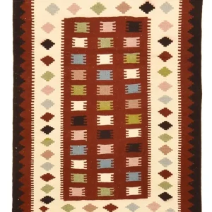 Kelim Teppich - Oriental - 137 x 103 cm - mehrfarbig