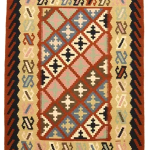 Kelim Teppich - Oriental - 140 x 104 cm - mehrfarbig