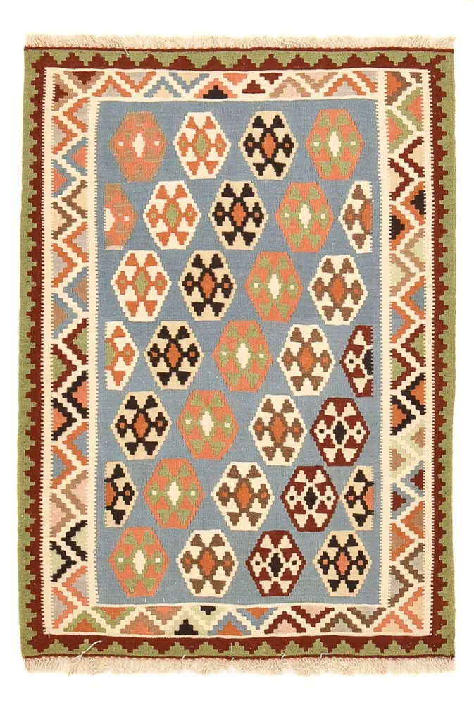Kelim Teppich - Oriental - 142 x 100 cm - mehrfarbig