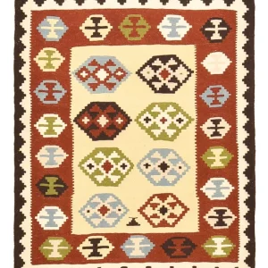 Kelim Teppich - Oriental - 143 x 102 cm - mehrfarbig