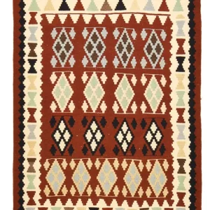 Kelim Teppich - Oriental - 144 x 103 cm - mehrfarbig