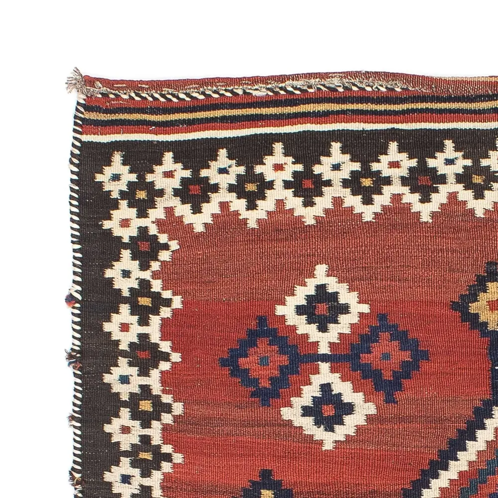 Kelim Teppich - Oriental 144 x 132 cm - dunkelrot