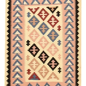 Kelim Teppich - Oriental - 145 x 100 cm - mehrfarbig