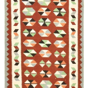 Kelim Teppich - Oriental - 145 x 102 cm - mehrfarbig