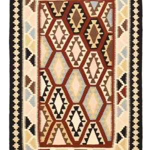 Kelim Teppich - Oriental - 145 x 104 cm - mehrfarbig