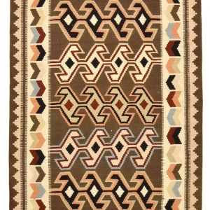Kelim Teppich - Oriental - 145 x 104 cm - mehrfarbig