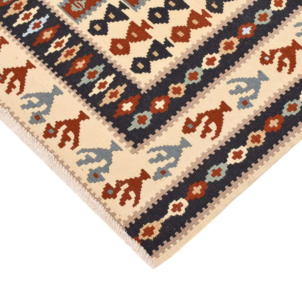 Kelim Teppich - Oriental - 145 x 111 cm - mehrfarbig