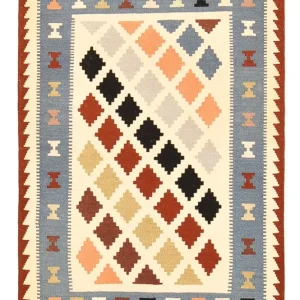 Kelim Teppich - Oriental - 147 x 100 cm - mehrfarbig