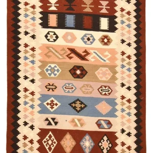 Kelim Teppich - Oriental - 150 x 103 cm - mehrfarbig