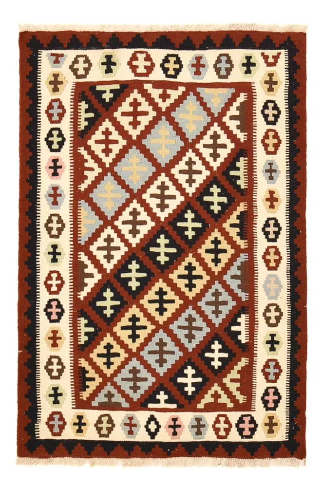 Kelim Teppich - Oriental - 150 x 104 cm - mehrfarbig