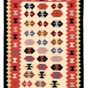 Kelim Teppich - Oriental - 150 x 105 cm - mehrfarbig
