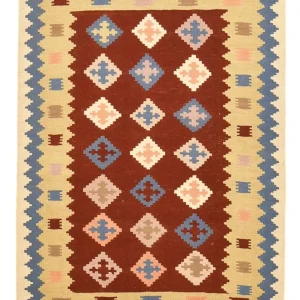 Kelim Teppich - Oriental - 150 x 105 cm - mehrfarbig