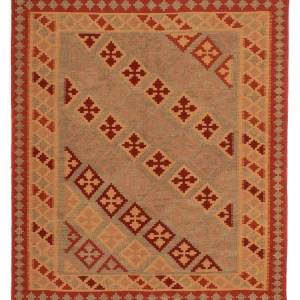 Kelim Teppich - Oriental 165 x 161 cm - dunkelrot