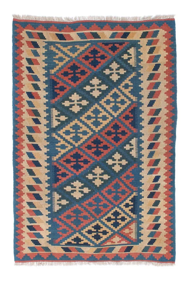Kelim Teppich - Oriental 175 x 116 cm - blau