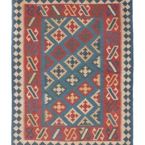 Kelim Teppich - Oriental 178 x 128 cm - blau