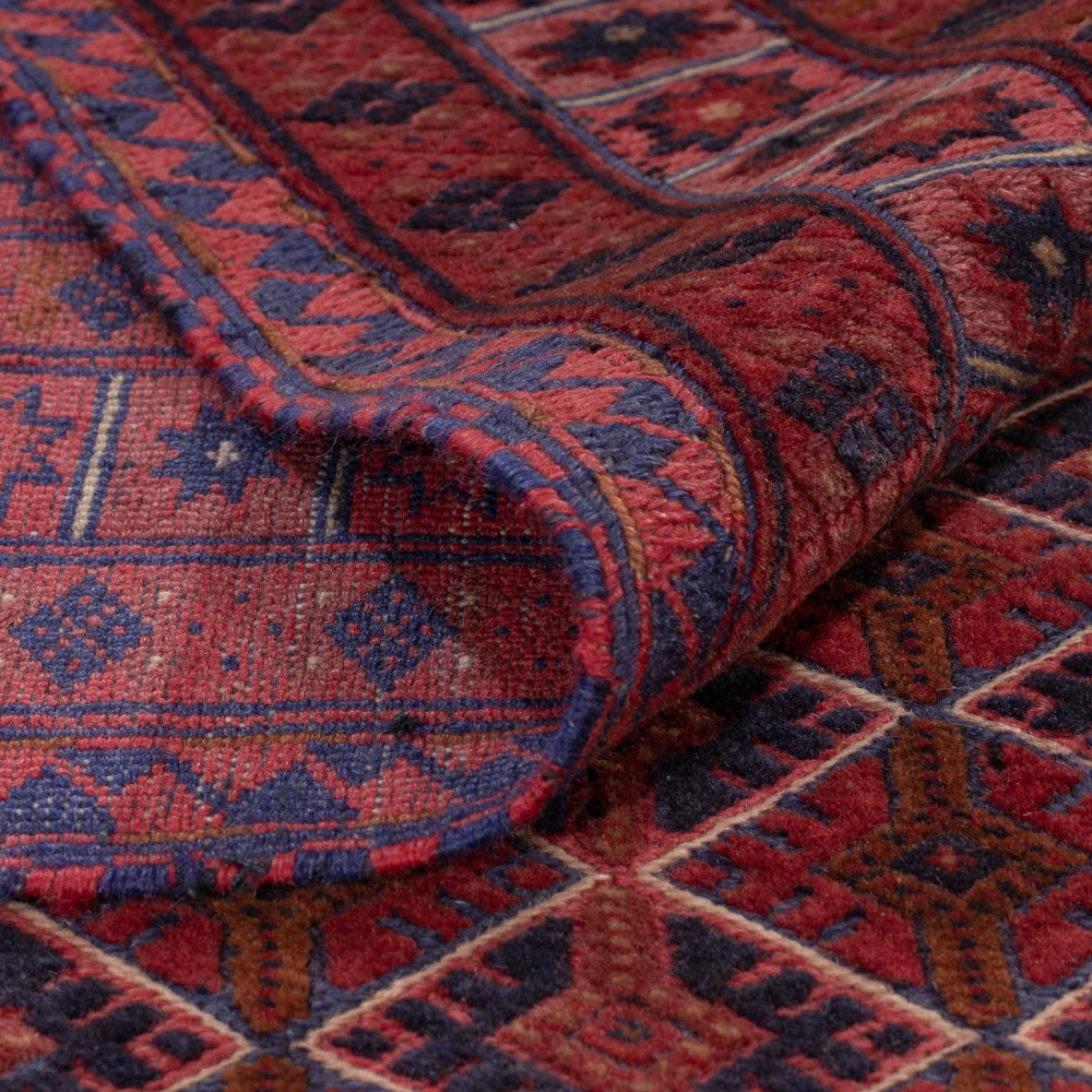 Kelim Teppich - Oriental - 181 x 141 cm - dunkelrot