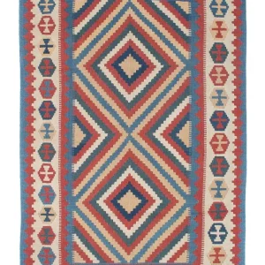Kelim Teppich - Oriental 183 x 124 cm - blau