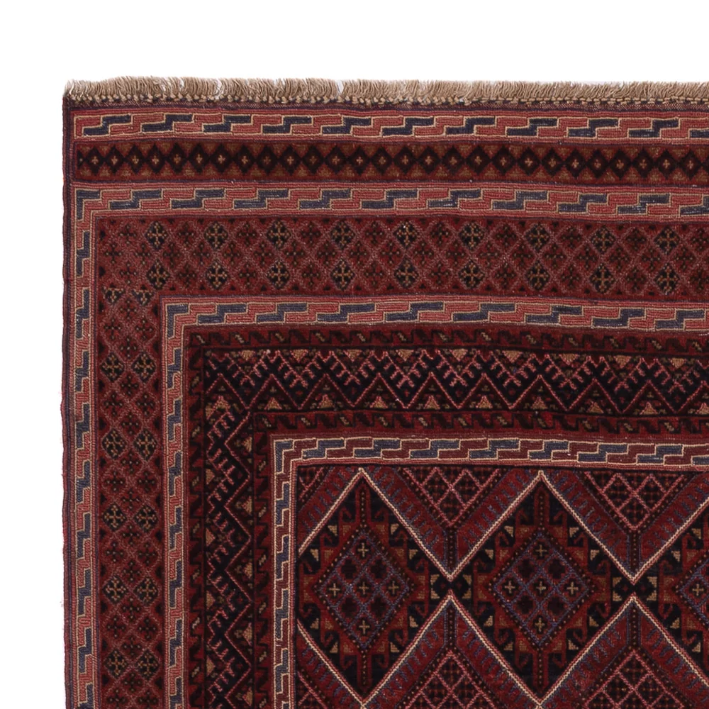 Kelim Teppich - Oriental - 183 x 141 cm - dunkelrot