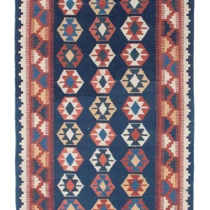 Kelim Teppich - Oriental 186 x 104 cm - blau
