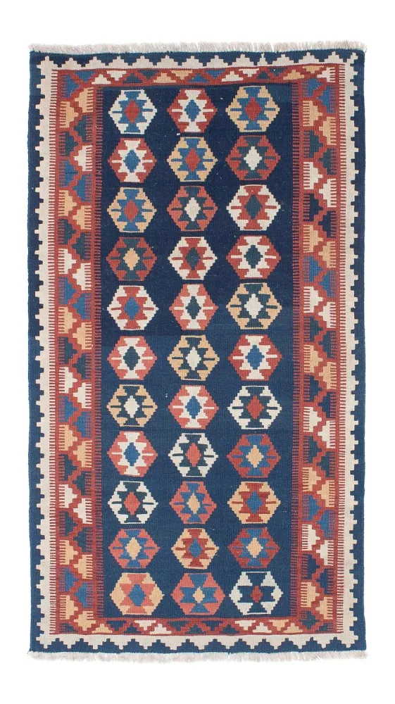 Kelim Teppich - Oriental 186 x 104 cm - blau