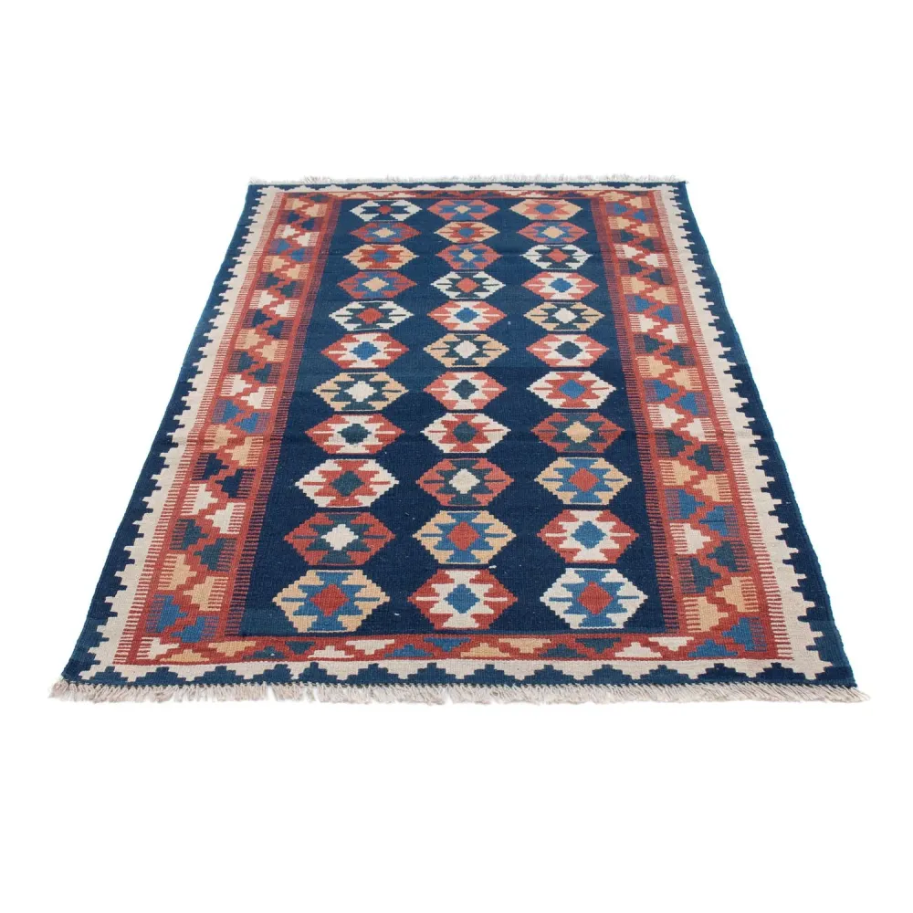 Kelim Teppich - Oriental 186 x 104 cm - blau