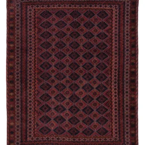 Kelim Teppich - Oriental - 187 x 150 cm - dunkelrot