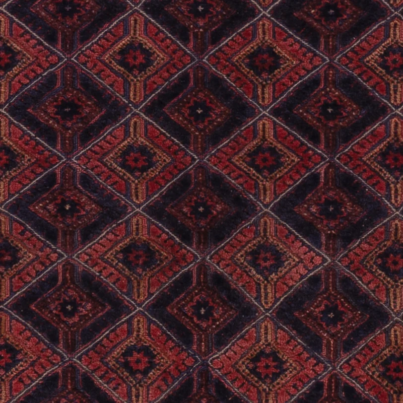 Kelim Teppich - Oriental - 187 x 150 cm - dunkelrot