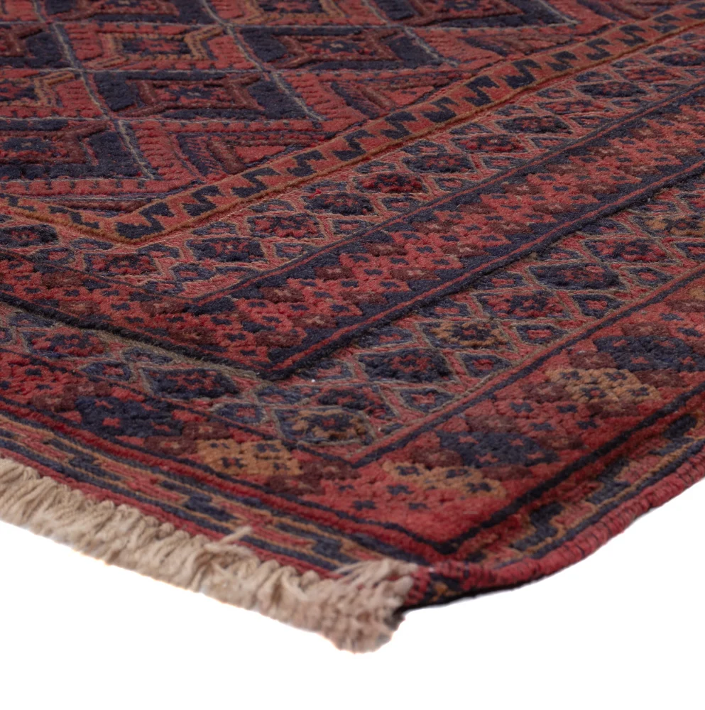 Kelim Teppich - Oriental - 187 x 150 cm - dunkelrot