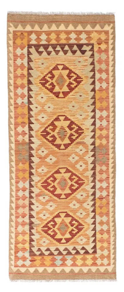 Kelim Teppich - Oriental 189 x 75 cm - hellbraun