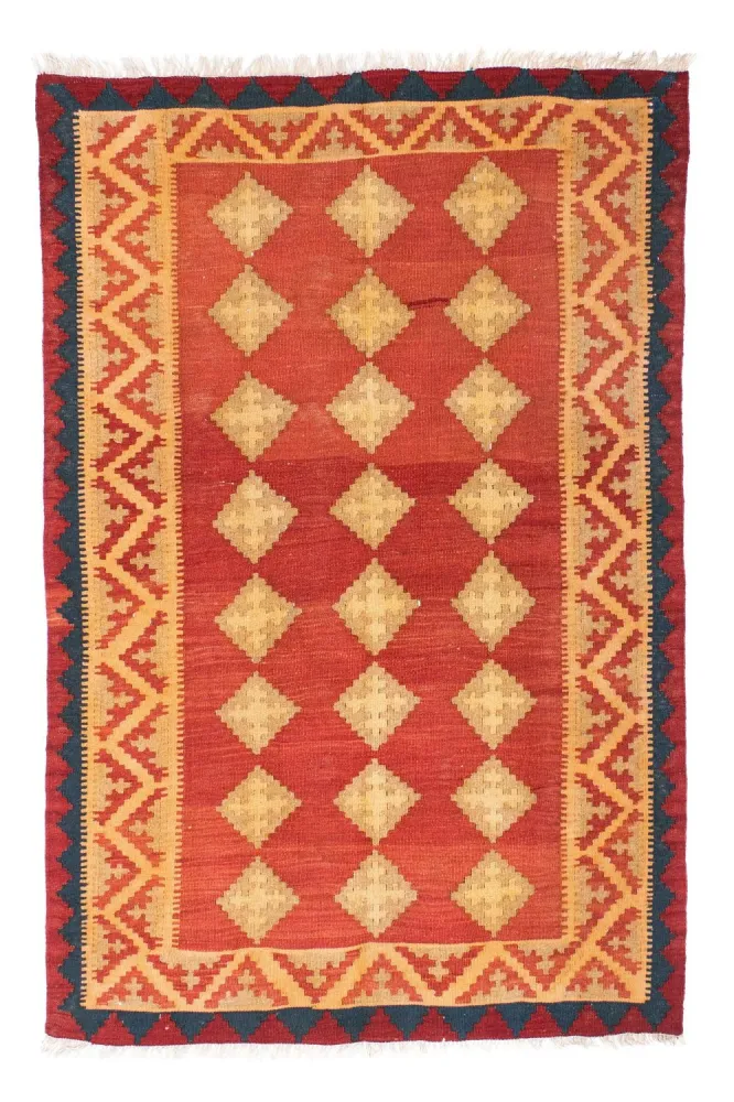 Kelim Teppich - Oriental 190 x 120 cm - orange