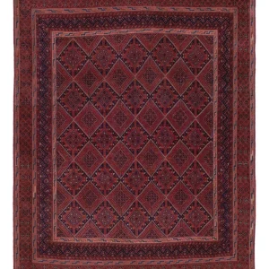 Kelim Teppich - Oriental - 190 x 132 cm - dunkelrot