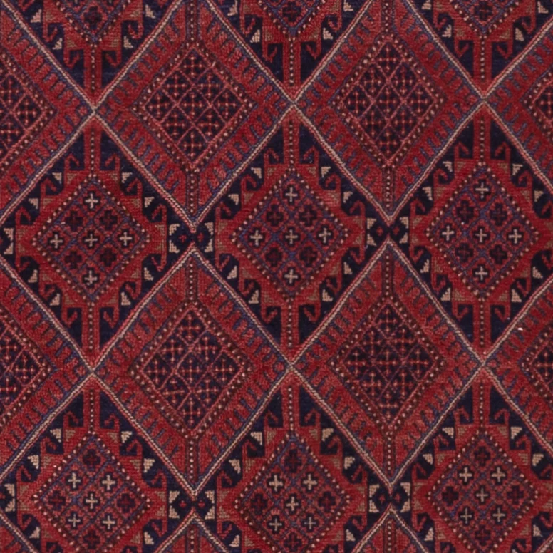 Kelim Teppich - Oriental - 190 x 132 cm - dunkelrot